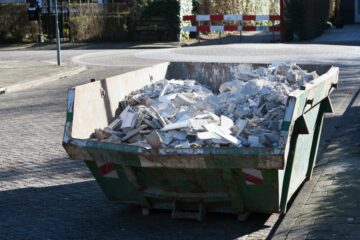 materiais coletados nas caçambas